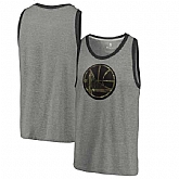 Golden State Warriors Fanatics Branded Camo Collection Prestige Tri-Blend Tank Top - Heathered Gray